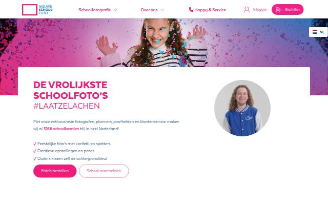 Schoolfotograaf voor leuke schoolfotografie storefront