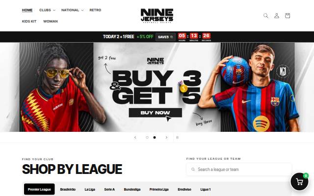 Nine Jersey storefront