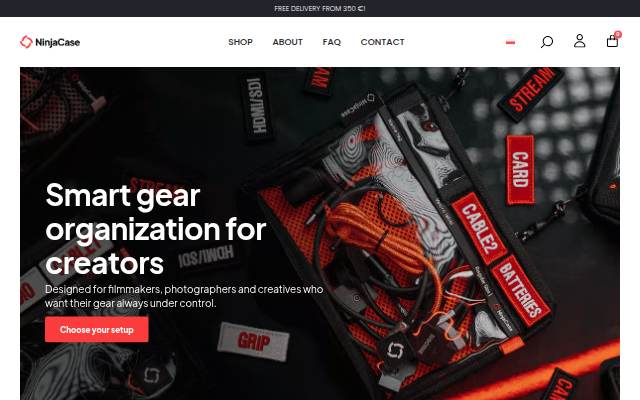 NinjaCase - save you stuff storefront