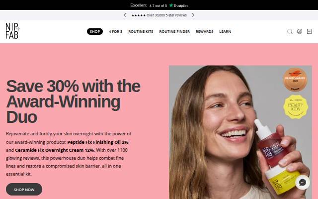 Nip + Fab storefront