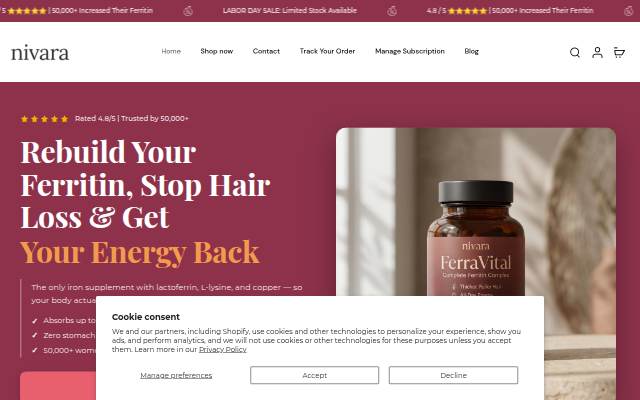 Nivara Official storefront