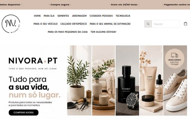 Nivora storefront
