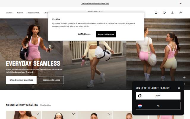 Escaparate de Gymshark