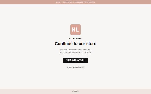 NL Beauty storefront