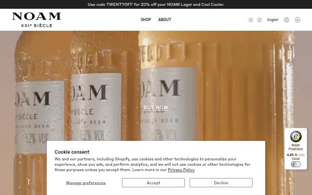 NOAM BEER storefront