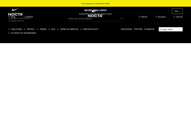 NOCTA storefront