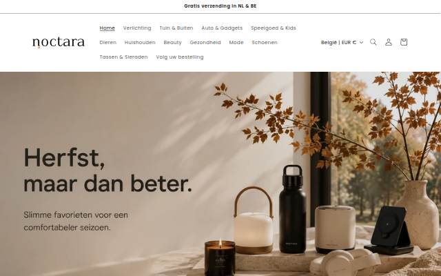 Noctara storefront