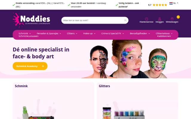 Noddies Schminkwinkel &amp; Workshops storefront