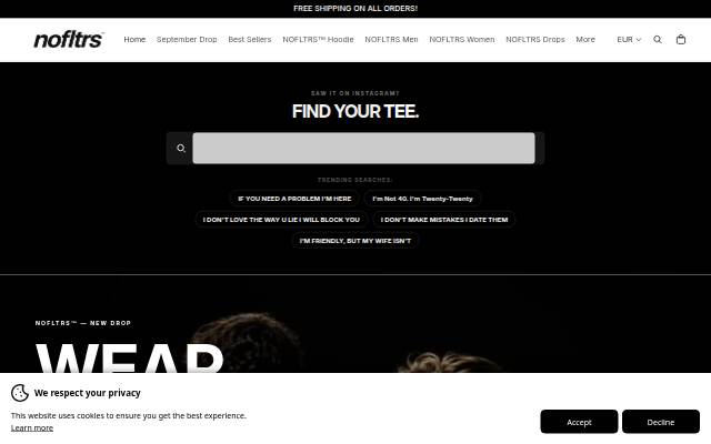 Nofltrs storefront