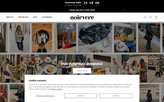Noirvere storefront