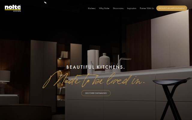 Startseite von Nolte Kitchens