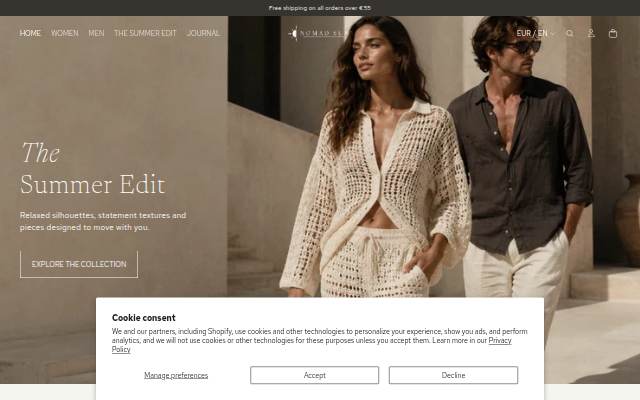 Nomad Sun storefront