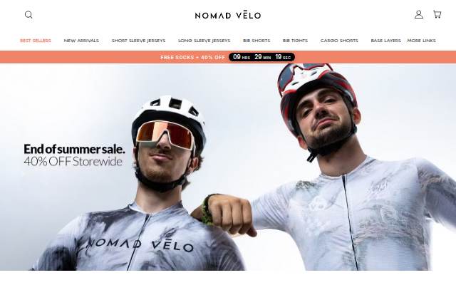 Nomad Velo storefront