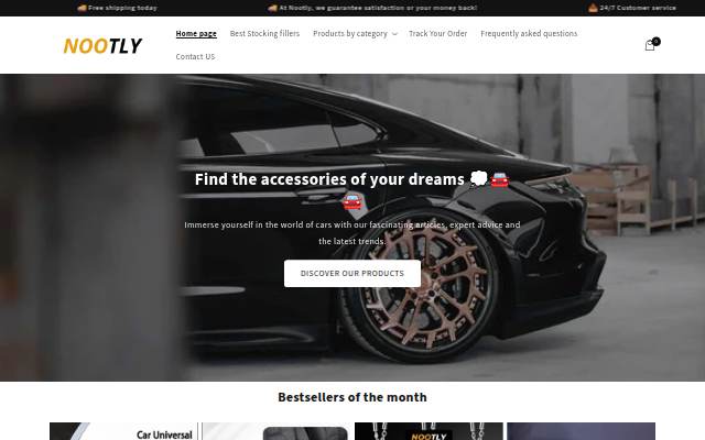 Nootly storefront