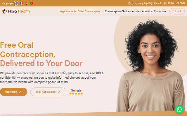 norahealth.co.uk storefront