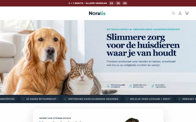 Startseite von Noralis