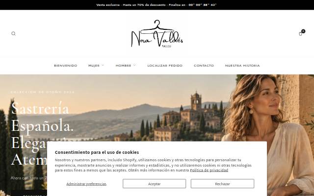 Nora Valdés storefront