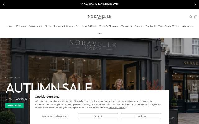 Noravelle London storefront