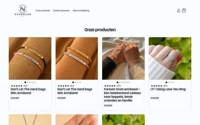 Nordband NL &amp; BE storefront