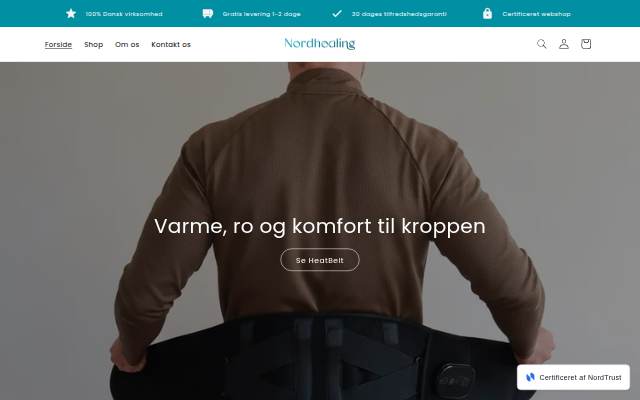 NordHealing storefront