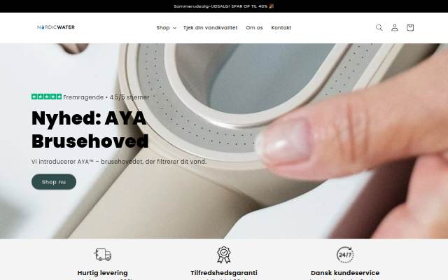 Startseite von Nordic Water