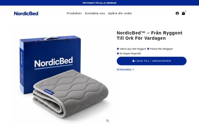 Startseite von NordicBed