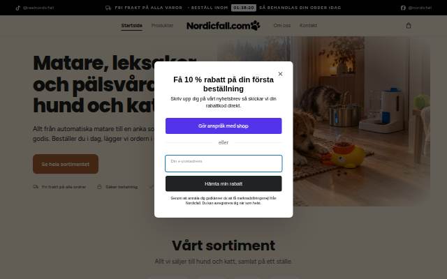 Nordicfall.com storefront