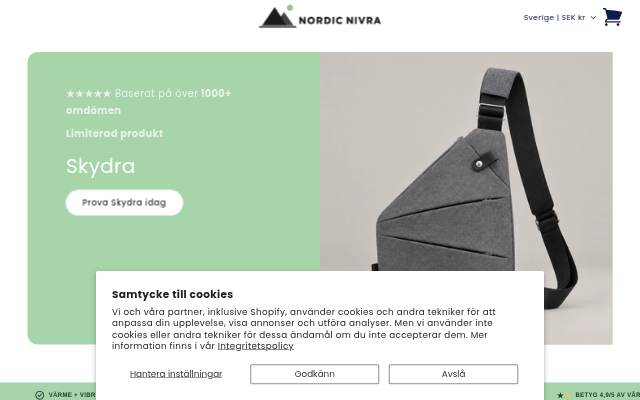Nordic Nivra storefront