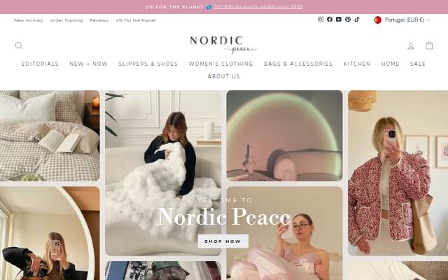 Startseite von nordicpeace.com