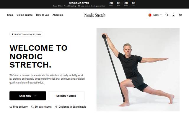 Nordic Stretch storefront