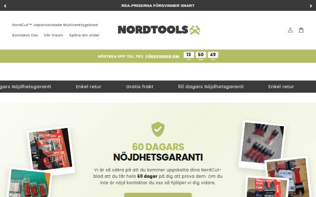 NordTools storefront