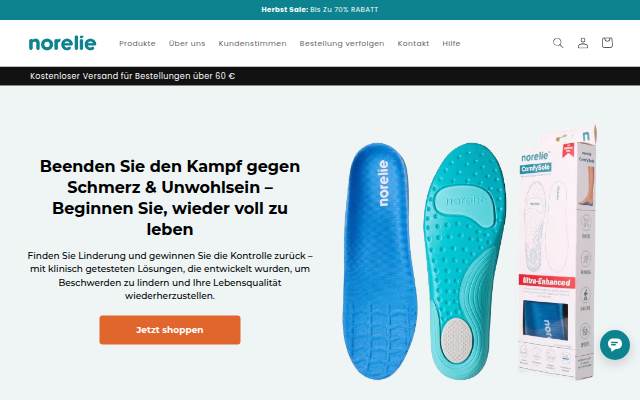 Norelie Deutschland storefront