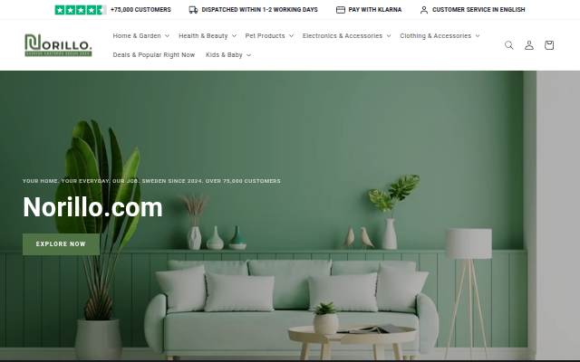 Norillo.com storefront