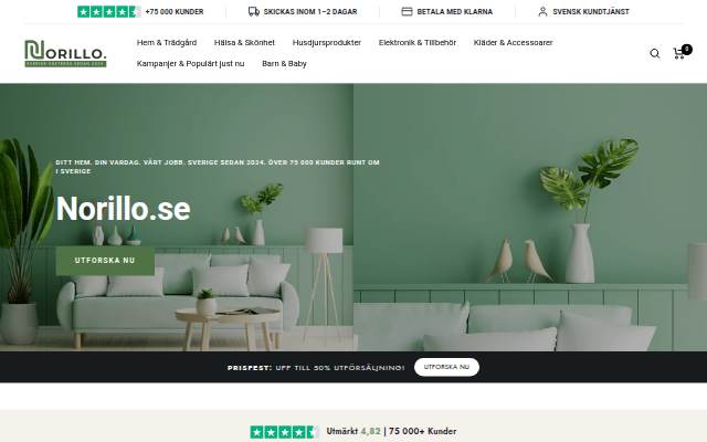 Norillo.se storefront