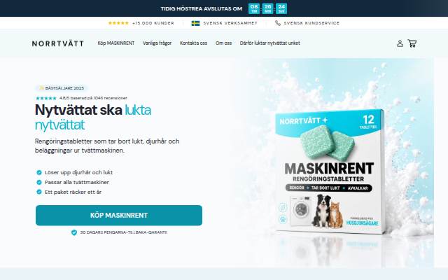 Startseite von NORRTVÄTT