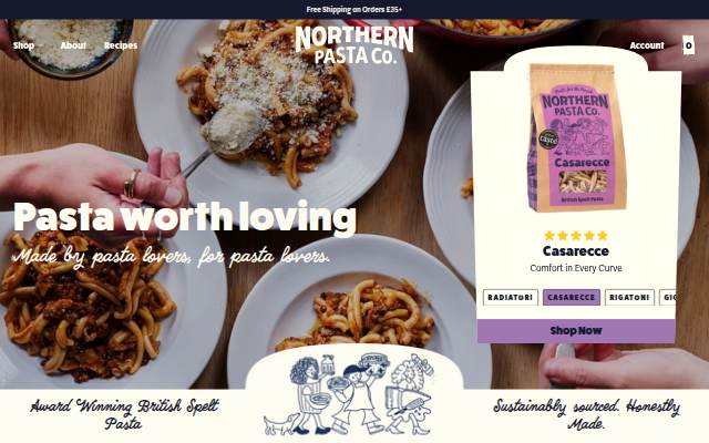 Northern Pasta Co. storefront