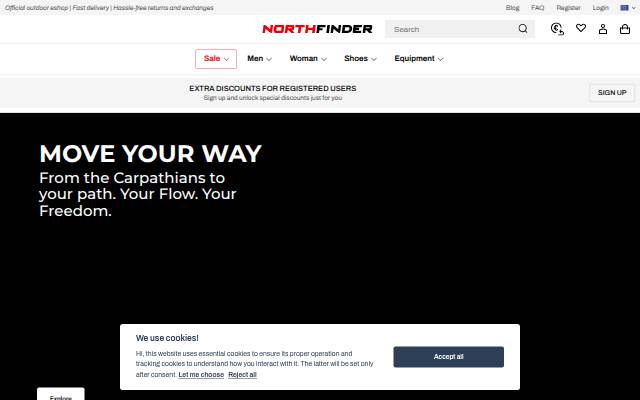 NORTHFINDER storefront