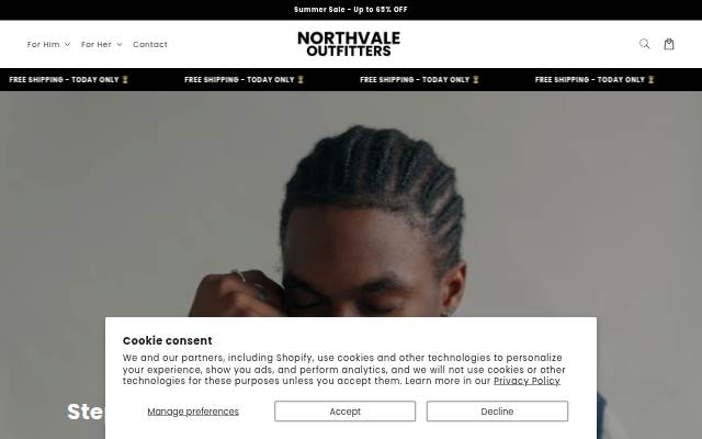 Northvale Outfitters storefront