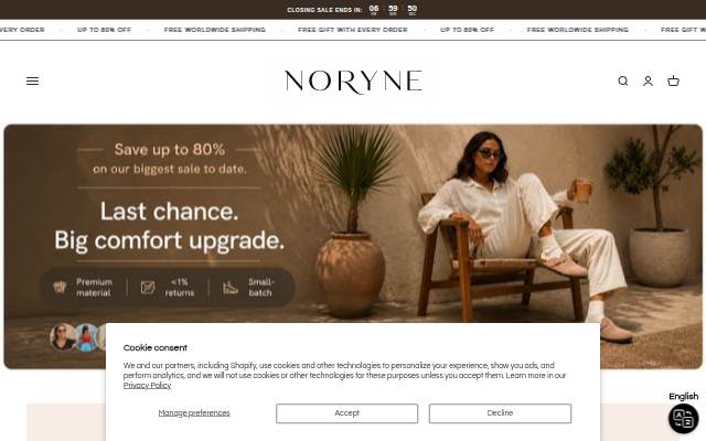 Noryne Co. storefront