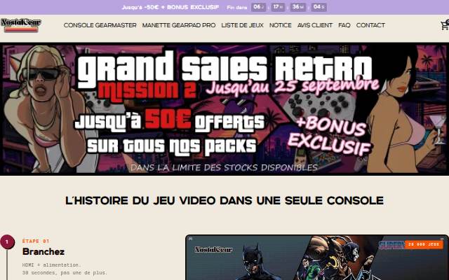 NostalGear - Retrogaming storefront