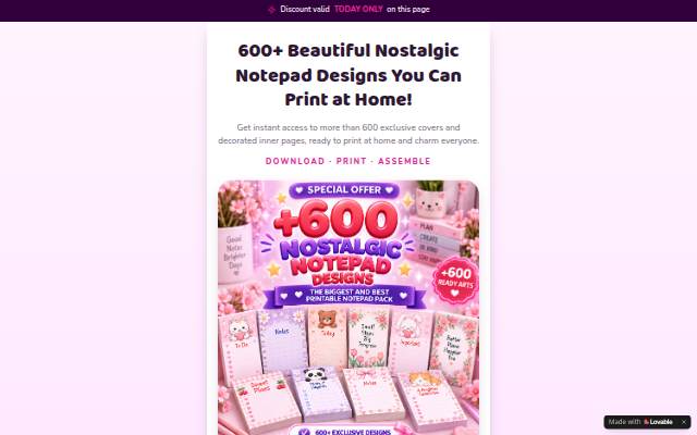 Montra da Nostalgic Notepads
