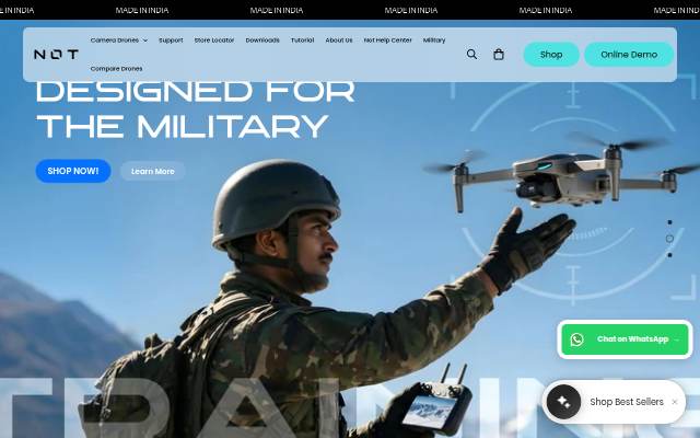 NOTDrones storefront