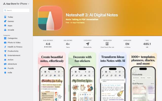 Opening the App Store… storefront