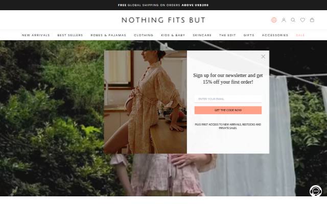 Nothing Fits But storefront