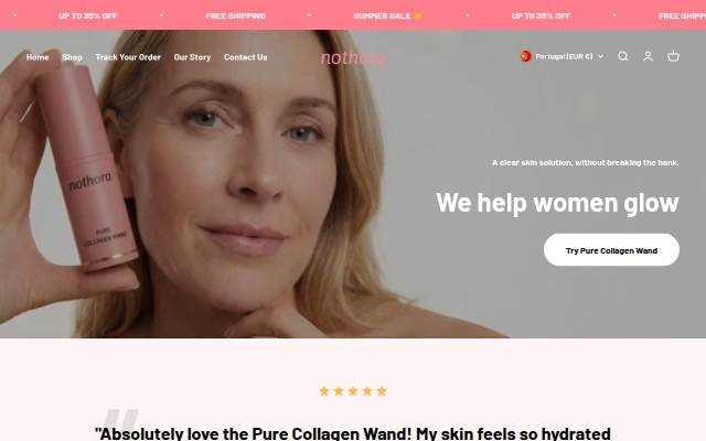 Nothora storefront