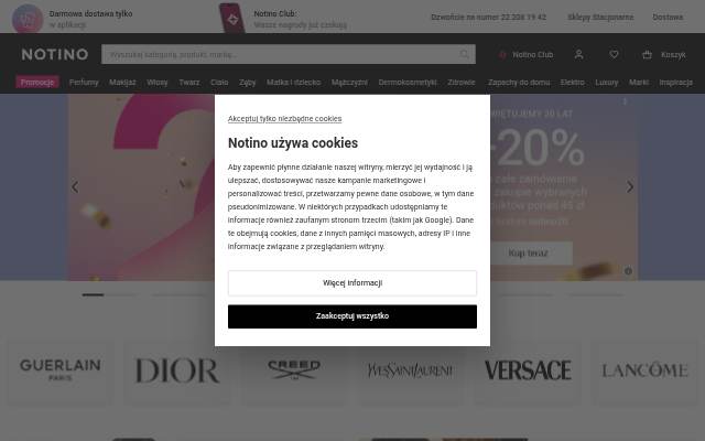 notino.pl storefront