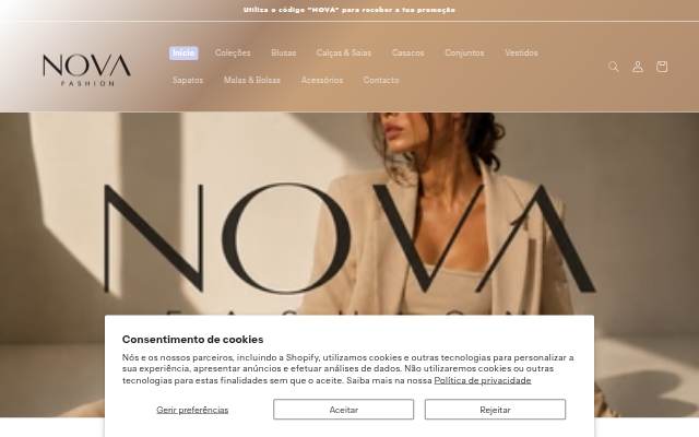 Nova Fashion storefront