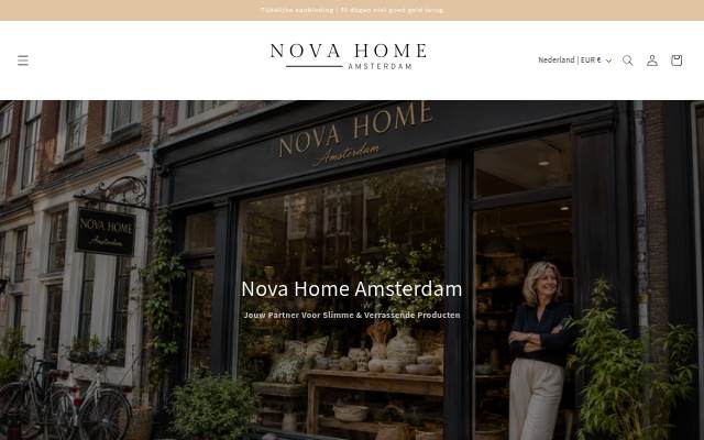 Nova Home Amsterdam storefront