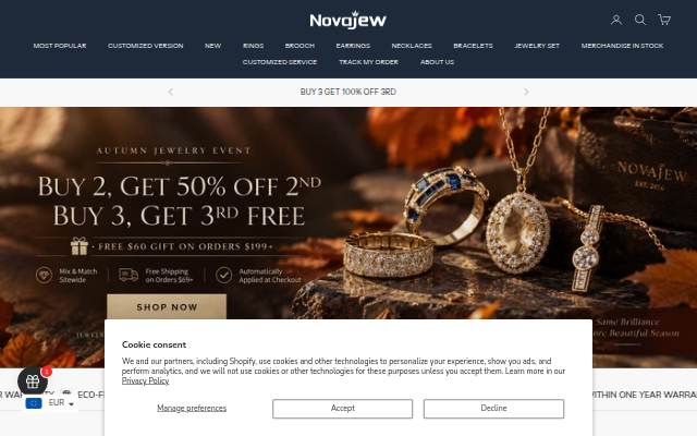 Novajew storefront