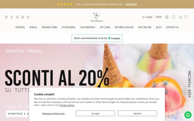 NovaNavel® storefront